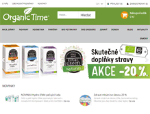 Tablet Screenshot of organictime.cz